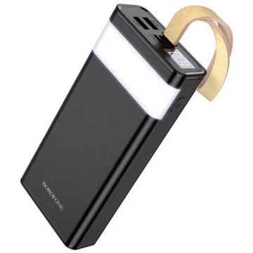 Borofone Baterie Externa Borofone BJ18 Coolmy, 20000mAh, 10W, 2 x USB-A, Neagra