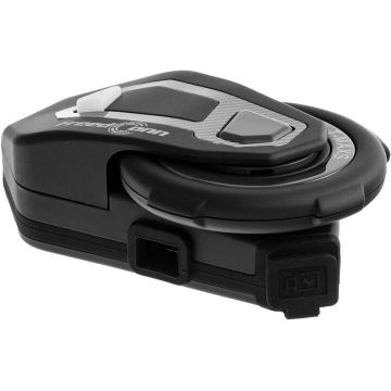 FreedConn Sistem de comunicare hands‑free conceput pentru montaj pe casca Moto  FreedConn T-Max S V4 Pro Single, Bluetooth 5.1, Negru