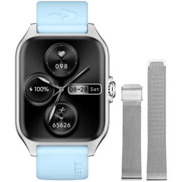 Garett Ceas inteligent Garett GRC Activity 2, Argintiu mat + Curea Albastra