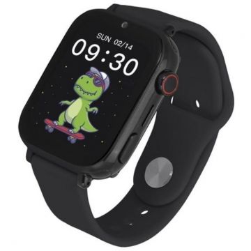 Garett Smartwatch Kids Nice Pro 4G, Apel video, Termometru, Waterproof IP65, Negru