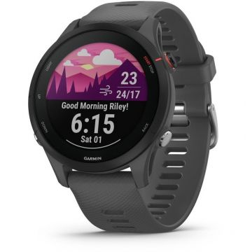 GARMIN Ceas Inteligent Garmin Forerunner 255, 3.3 cm,1.3, MIP, 46 mm, Digital, 260 x 260 pixels, Grey