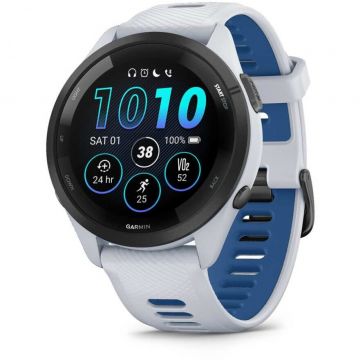 GARMIN Ceas inteligent Garmin Forerunner 265, 3.3Cm, 1.3Inch, AMOLED, 46 mm Digital, 416 x 416 Pixeli, Touchscreen, Alb-Albastru