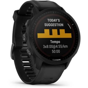 GARMIN Ceas inteligent Garmin Forerunner 955, 3.3 cm,1.3, MIP, 46.5 mm, Digital 260 x 260 pixels, Touchscreen, Negru