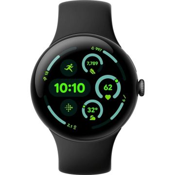 Google Smartwatch Google Pixel Watch 3, 41mm, LTE, Obsidian, Negru mat