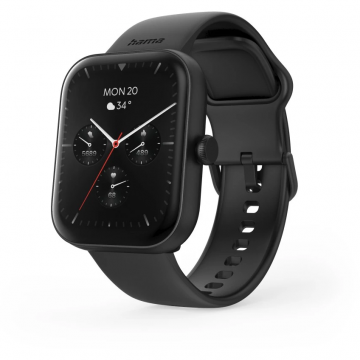 Hama Ceas inteligent  Hama 00178614, 1.65'', Android / iOS, Negru