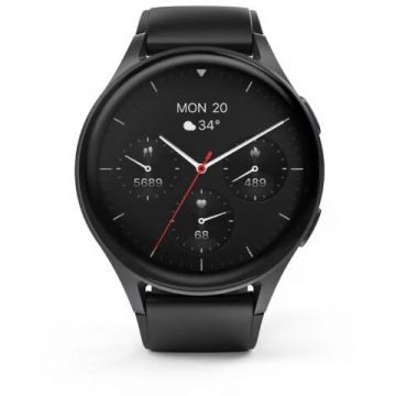 Hama Smartwatch Hama 8900, 1.43 inch, AMOLED, GPS, Asistent vocal, Negru