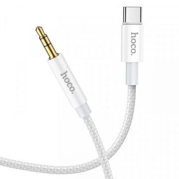 HOCO Cablu Audio USB-C - 3.5mm HOCO UPA19, 1m, Argintiu