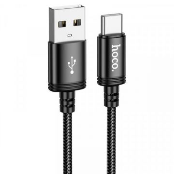 HOCO Cablu Date si Incarcare USB-A - USB-C HOCO X91, 18W, 3m, Negru