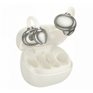 HOCO Casti fara Hoco EA5 DUKE III Open-Ear Connectivity/Music Bluetooth, Alb