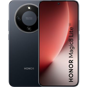 Honor Telefon Honor Magic 8 Lite, 6.79 inch, 5G, 512GB, 8GB RAM, Dual SIM, 16MP/108MP+5MP, 7500mAh, Negru