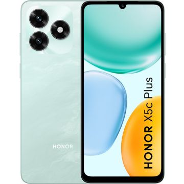 Honor Telefon Honor X5c Plus, 4G, 6.74 inch, 4GB RAM, 128GB, Dual SIM, 5260mAh, Verde oceanic
