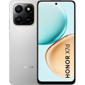 Honor Telefon Honor X7d, 6GB RAM, 128GB, Dual SIM, 4G, 6.77 inch, 6350mAh, Argintiu