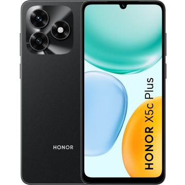 Honor Telefon mobil Honor X5c Plus, Dual SIM, 4G, 6.74 inch, 4GB RAM, 64GB, 5260mAh, Negru