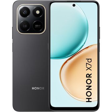Honor Telefon mobil Honor X7d, 6.77 inch, 4G, Dual SIM, 6GB RAM, 128GB ROM, 8MP/108MP+2M, 6350mAh, Negru Velvet