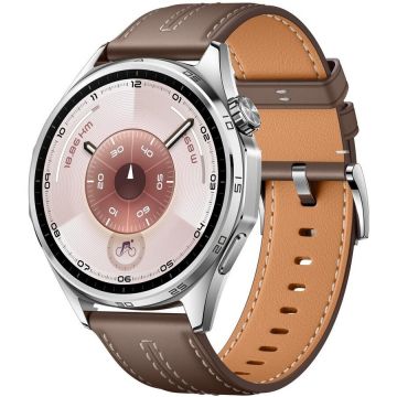 Huawei Ceas inteligent Huawei GT 6,  46mm, 1,47 inch, Classic, Bluetooth, NFC, AMOLED, Maro