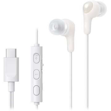 JVC Casti JVC HA-FR9UC, Bluetooth, in-ear, Cu cablu, Alb