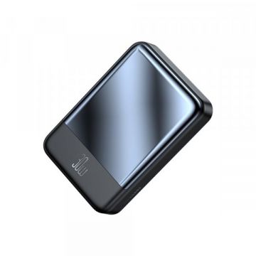 Mcdodo Baterie Externa Wireless McDodo MC-5931 Ambilight, 10000mAh, 30W, PD + FQI, 1 x QI - 1 x USB-C, Neagra