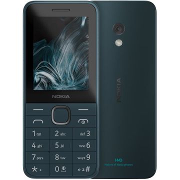 Nokia Telefon mobil Nokia 225 (2024), Dual SIM, 4G, 1450 mAh, USB Type-C, Albastru inchis
