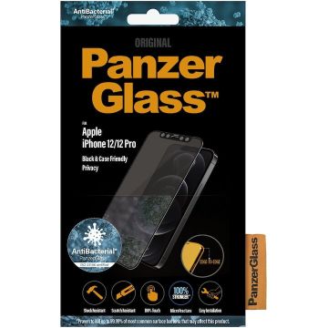 Panzerglass Folie de protectie PanzerGlass din sticla pentru Apple iPhone 12/12 Pro , privacy, Black