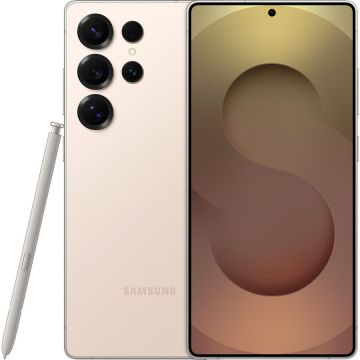 Samsung Telefon mobil Samsung Galaxy S25 Ultra, 6.9 inch, 12GB RAM, 1TB, 5G, Dual SIM, 12MP/50MP+200MP+50MP+10MP, 5000mAh, Titanium,  Roz-Auriu