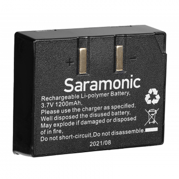 SARAMONIC Acumulator Saramonic pentru WiTalk BP, 1200mAh, 3,7V, 44 × 36 × 14 mm, Negru