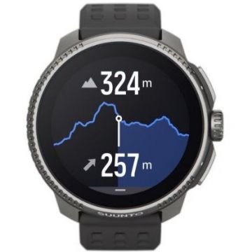 Suunto Ceas inteligent Suunto Race Titanium Charcoal, Amoled, 49 mm, Negru