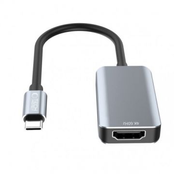 Tech-Protect Adaptor Audio si Video USB-C - HDMI Tech-Protect Ultraboost, Negru