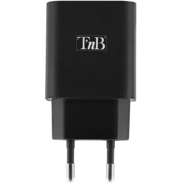Tnb Incarcator de retea TNB USB Type-C PD + USB-A 30W, WALL CHARGER, Negru, CHPD30W2