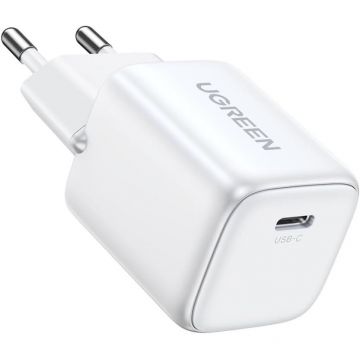 Ugreen Incarcator de retea UGREEN Nexode 20W USB-C PD GaN, Alb