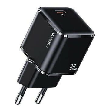 Usams Incarcator de retea Usams USA001014 USB Type-C Fast Charger 30W Negru