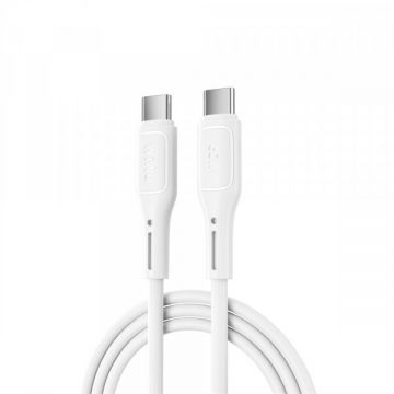 WIWU Cablu Date si Incarcare USB-C - USB-C WiWu Wi-C043E Starlink, 60W, 1m, Alb