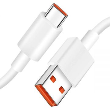 Xiaomi Cablu Date si Incarcare USB-A - USB-C Xiaomi, 120W, 1m, Alb BHR6032GL