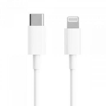 Xiaomi Cablu Date si Incarcare USB-C - Lightning Xiaomi, 18W, 1m, Alb BHR4421GL