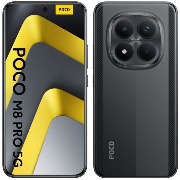 Xiaomi Telefon mobil Poco M8 Pro, 5G, 12GB, RAM, 512GB, Dual Sim, Negru