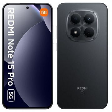 Xiaomi Telefon mobil Xiaomi Redmi Note 15 Pro, 5G, 8GB RAM, 256GB, Dual SIM, Negru