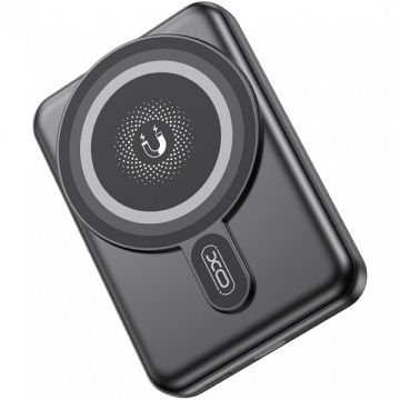 XO&nbsp;Design Baterie Externa Wireless XO Design PR264, 10000mAh, 20W, PD + QI, 1 x USB-C, Neagra