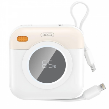 XO&nbsp;Design Baterie Externa XO Design PR258, 10000mAh, 20W, QC + PD, 1 x Lightning - 1 x USB-C, Bej