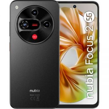 ZTE Telefon mobil ZTE Nubia Focus 2, ecran 6.7 inch, Dual SIM, 8GB RAM, 256GB, 5G, baterie 5000mAh, Android 15, Negru