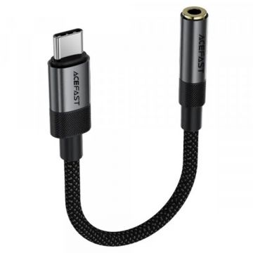 AceFast Adaptor Audio USB-C - 3.5mm Acefast J12, Negru