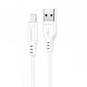 AceFast Cablu Date si Incarcare USB-A - Lightning Acefast C3-02, 18W, 1.2m, Alb