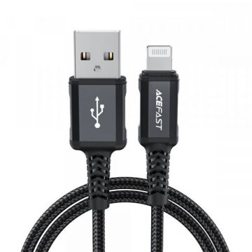 AceFast Cablu Date si Incarcare USB-A - Lightning Acefast C4-02, 18W, 1.8m, Negru