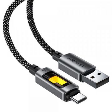 AceFast Cablu Date si Incarcare USB-A - USB-C Acefast C21-04, 18W, 1.2m, Negru