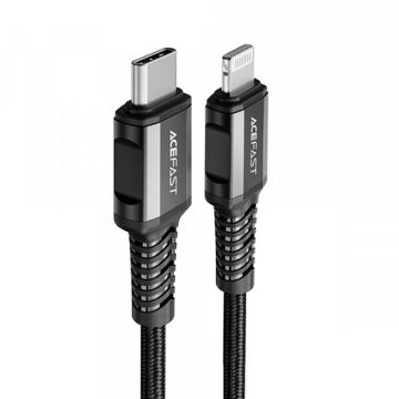 AceFast Cablu Date si Incarcare USB-C - Lightning Acefast C1-01, 30W, 1.2m, Negru