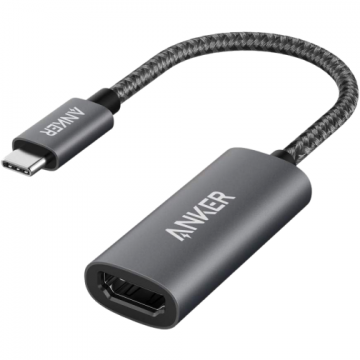 Anker Adaptor Audio si Video USB-C - HDMI Anker 310, Gri A83120A2