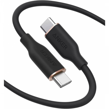 Anker Cablu Date si Incarcare USB-C - USB-C Anker PowerLine III, 100W, 0.9m, Negru A8552H11