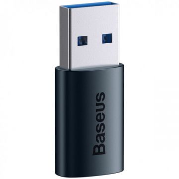 BASEUS Adaptor Date si Incarcare USB-C - USB-A Baseus Ingenuity, Albastru