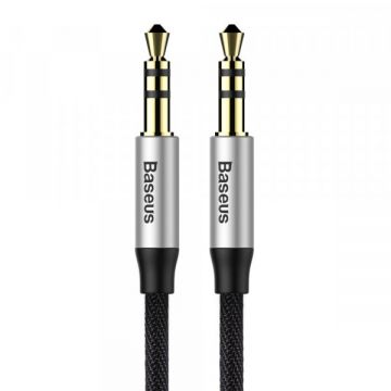 BASEUS Cablu Audio 3.5mm - 3.5mm Baseus Yiven M30, 1.5m, Negru CAM30-CS1