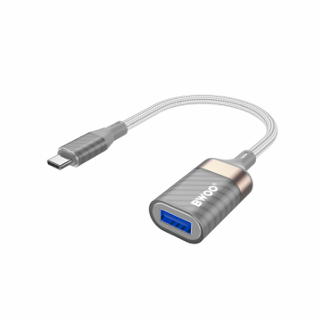 BWOO Adaptor OTG USB-C - USB-A BWOO BZ69, Gri