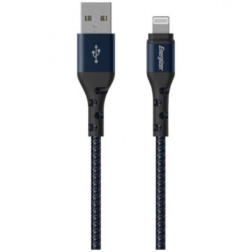 Energizer Cablu Energizer, USB-A la Lightning, Mufa pentru iPhone/iPad, invelis metalic, lungime 2 m