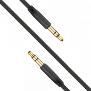 Fixed Cablu Audio 3.5mm - 3.5mm Fixed, 1m, Negru